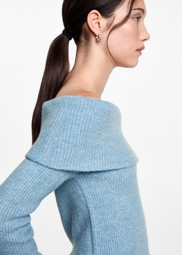 Mango Schulterfreier Strickpullover