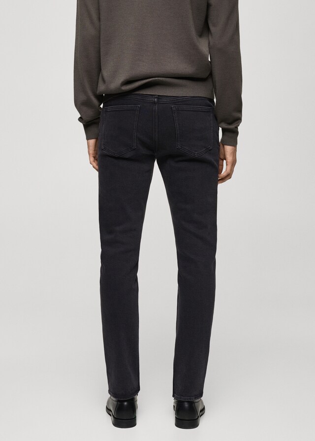 Mango Schwarze Slim Fit Jeans Jan