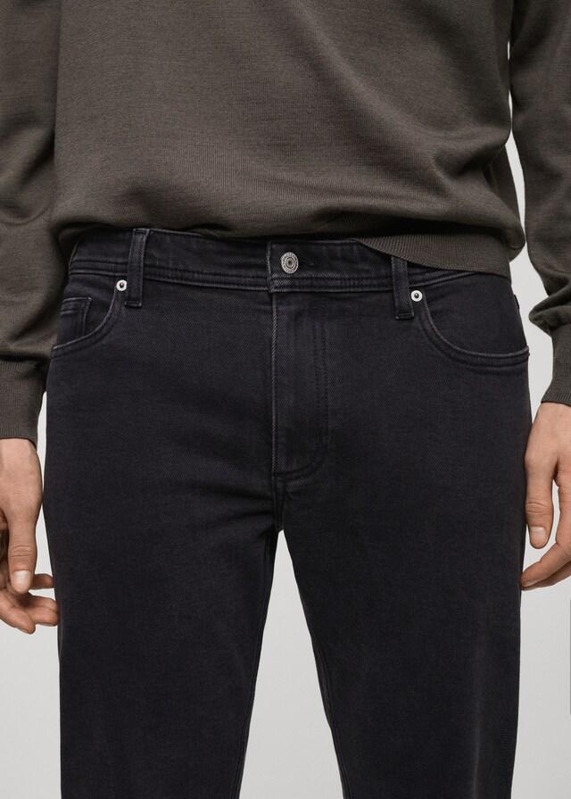 Mango Schwarze Slim Fit Jeans Jan