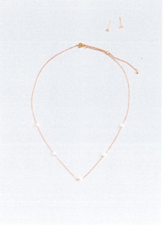 Mango Set Aus Halskette Und Ohrringen