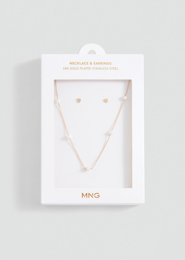 Mango Set aus Halskette und Ohrringen