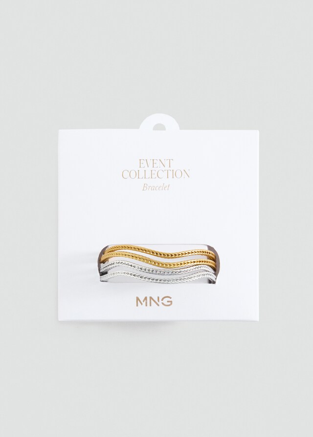 Mango Set Mit Metallarmreifen