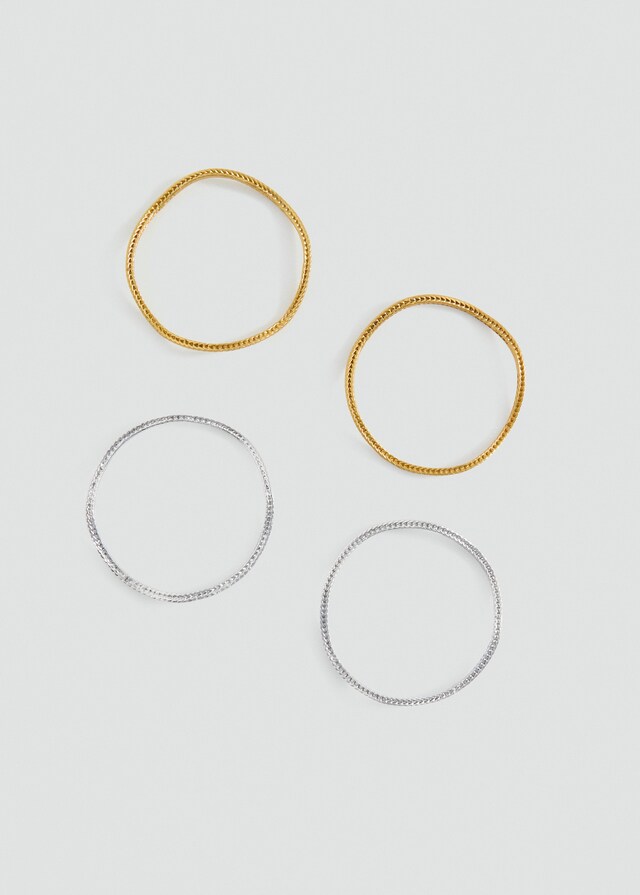 Mango Set mit Metallarmreifen