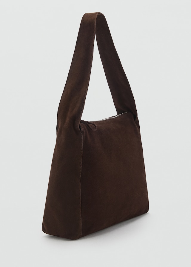 Mango Shopper-Bag Aus Rauleder