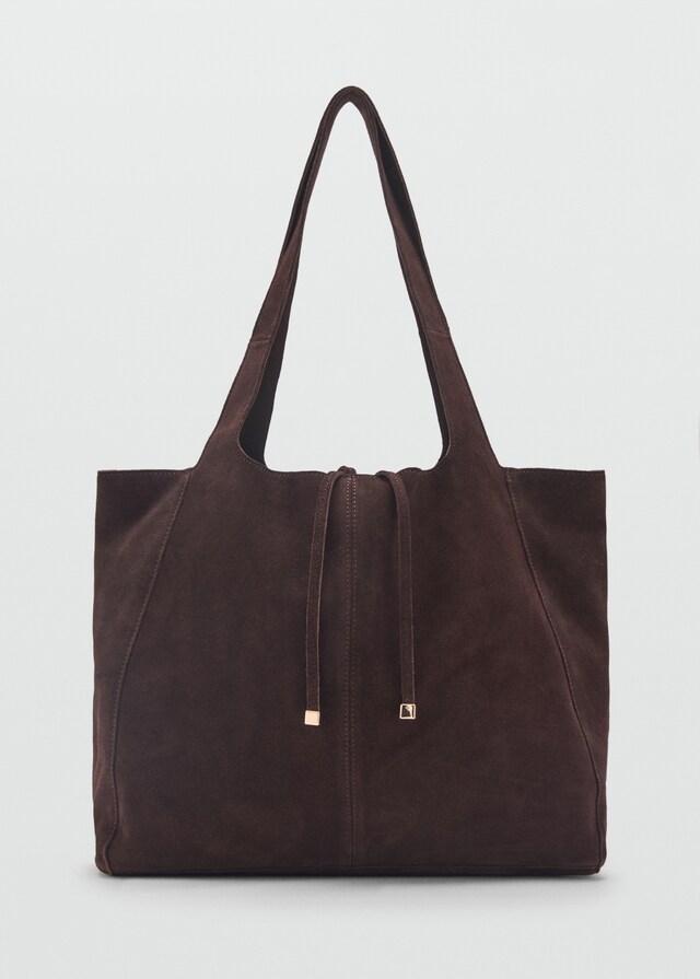 Mango Shopper-Bag aus Rauleder