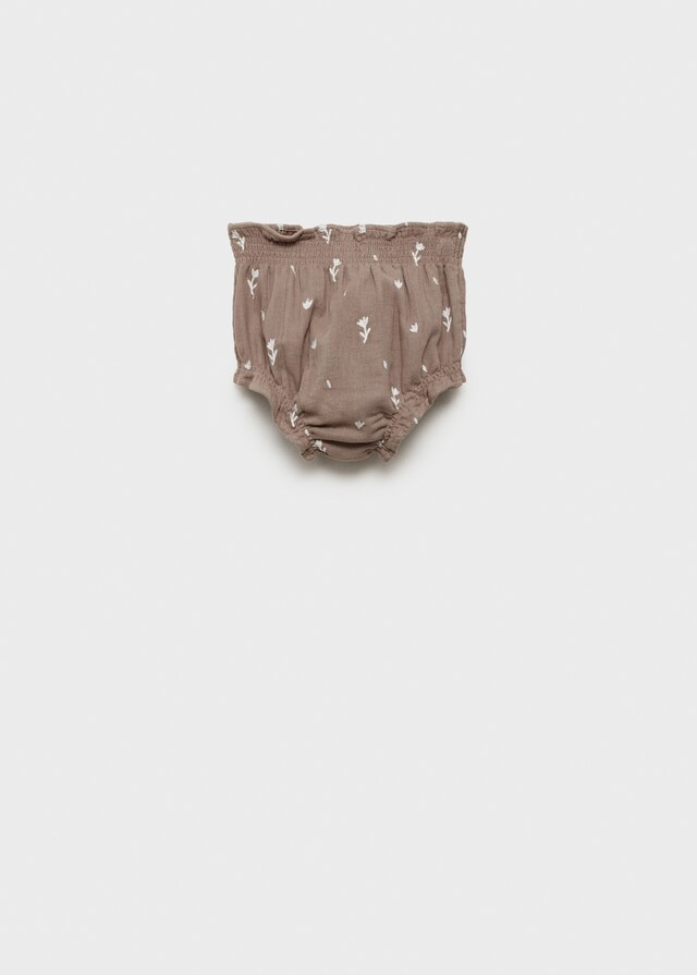 Mango Shorts mit Blumenstickerei