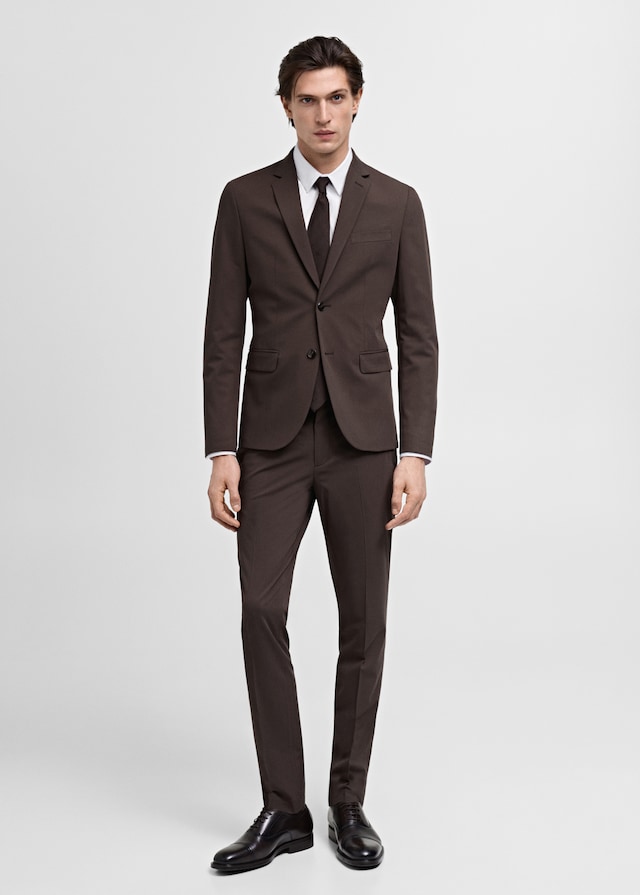 Mango Slim Fit-Anzugshemd Aus Baumwolle