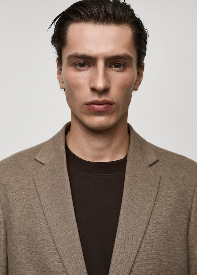 Mango Slim Fit-Blazer Aus Baumwolle