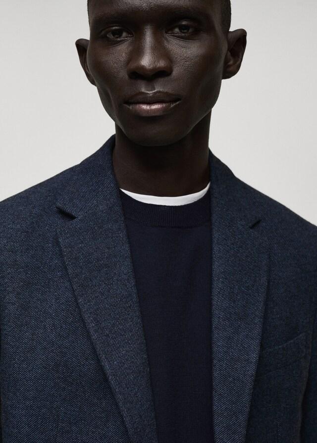 Mango Slim-Fit-Blazer Aus Wollgemisch