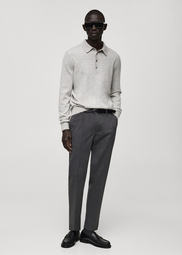 Mango Slim-Fit-Flanellhose