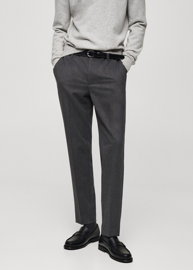 Mango Slim-Fit-Flanellhose