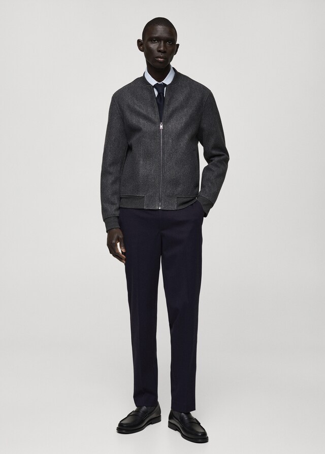 Mango Slim-Fit-Flanellhose