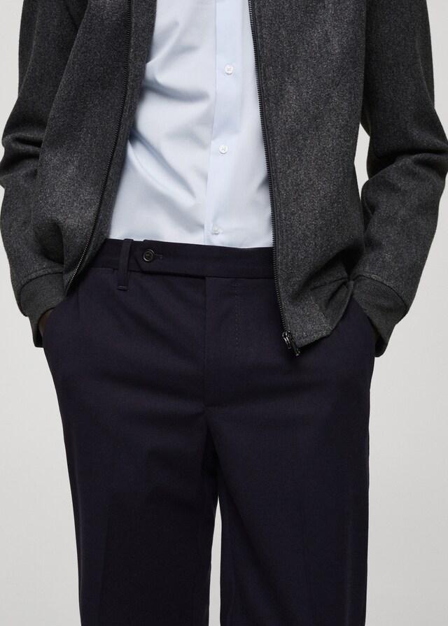 Mango Slim-Fit-Flanellhose