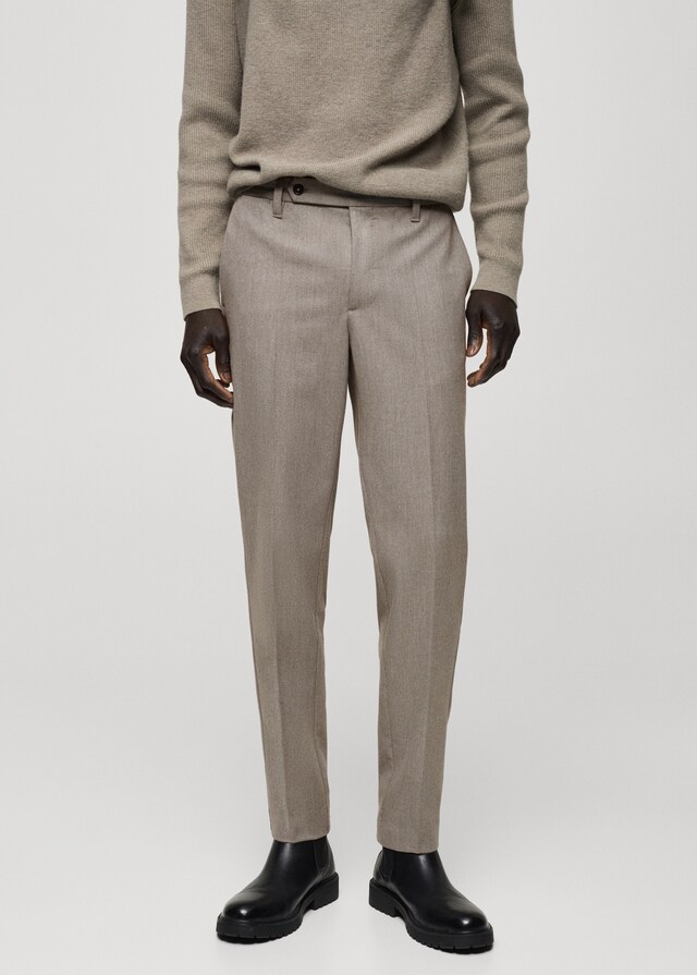 Mango Slim-Fit-Flanellhose