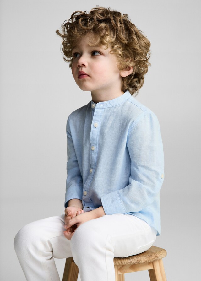 Mango Slim Fit-Leinenhemd