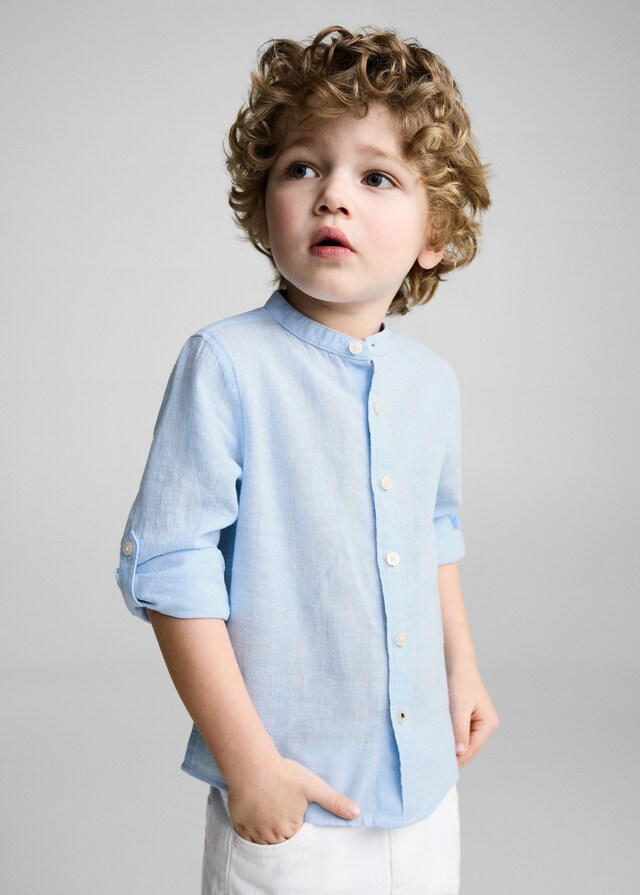 Mango Slim Fit-Leinenhemd