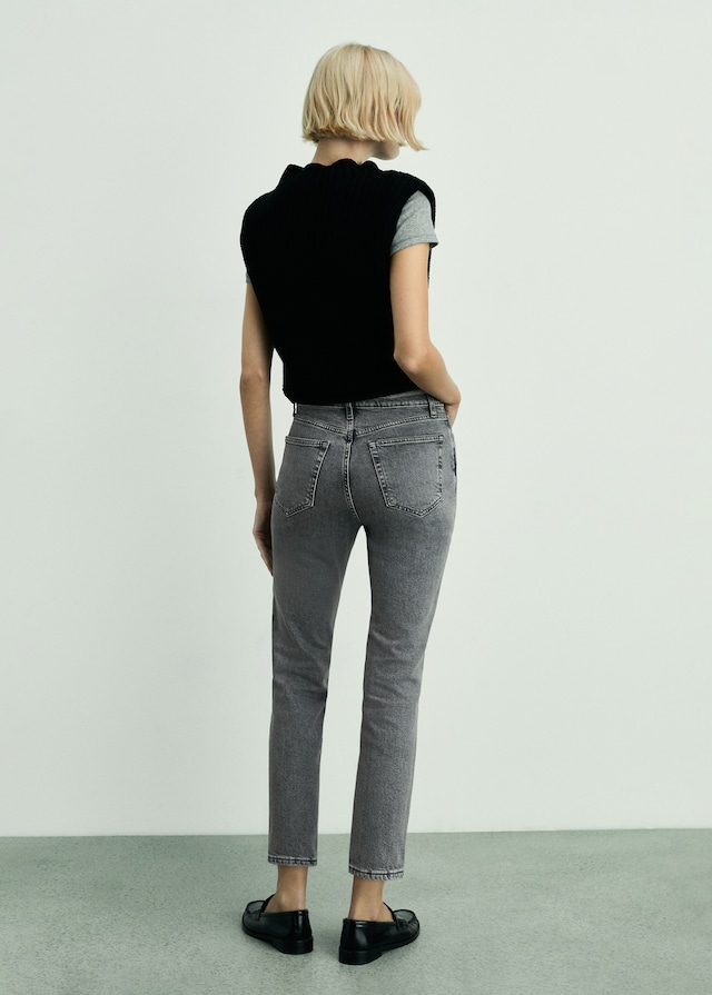 Mango Slim-Jeans In Cropped-Länge Claudia