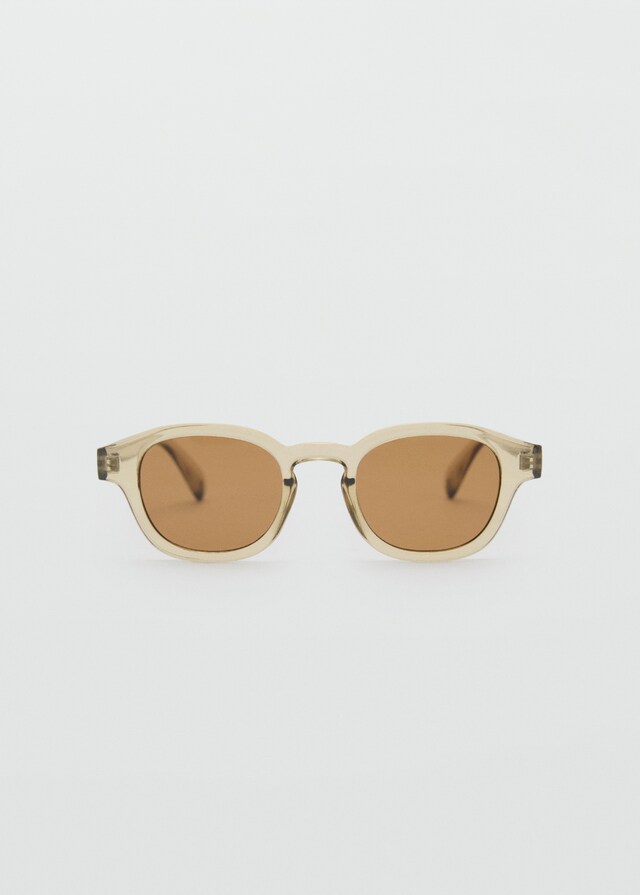 Mango Sonnenbrille mit halbtransparentem Gestell