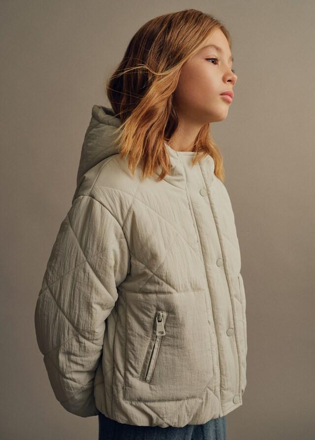 Mango Stepp-Anorak mit Kapuze