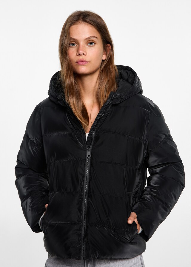 Mango Stepp-Anorak mit Kapuze