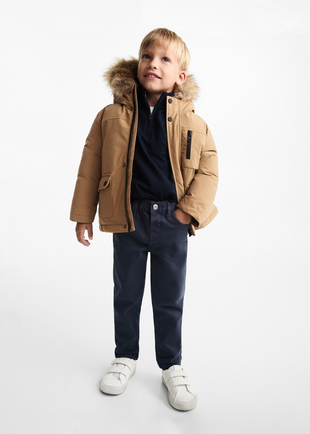 Mango Steppanorak Mit Fleece-Innenfutter