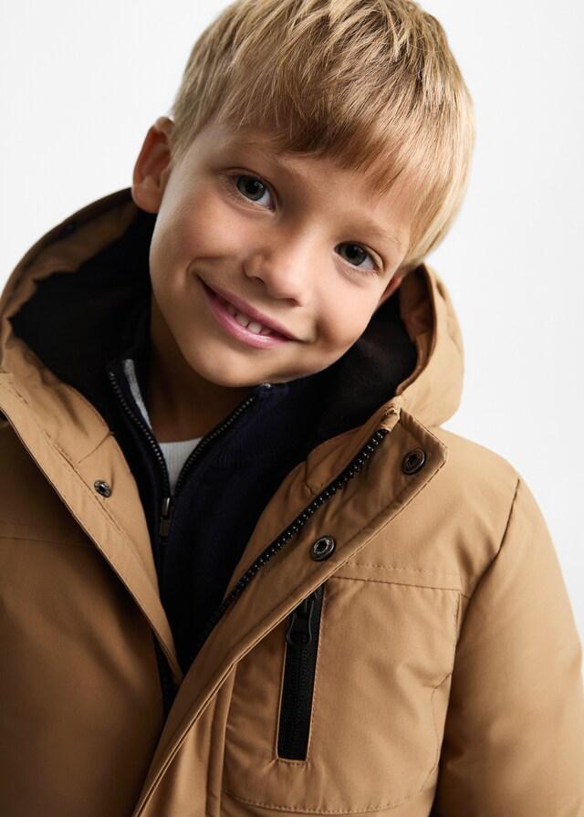 Mango Steppanorak mit Fleece-Innenfutter