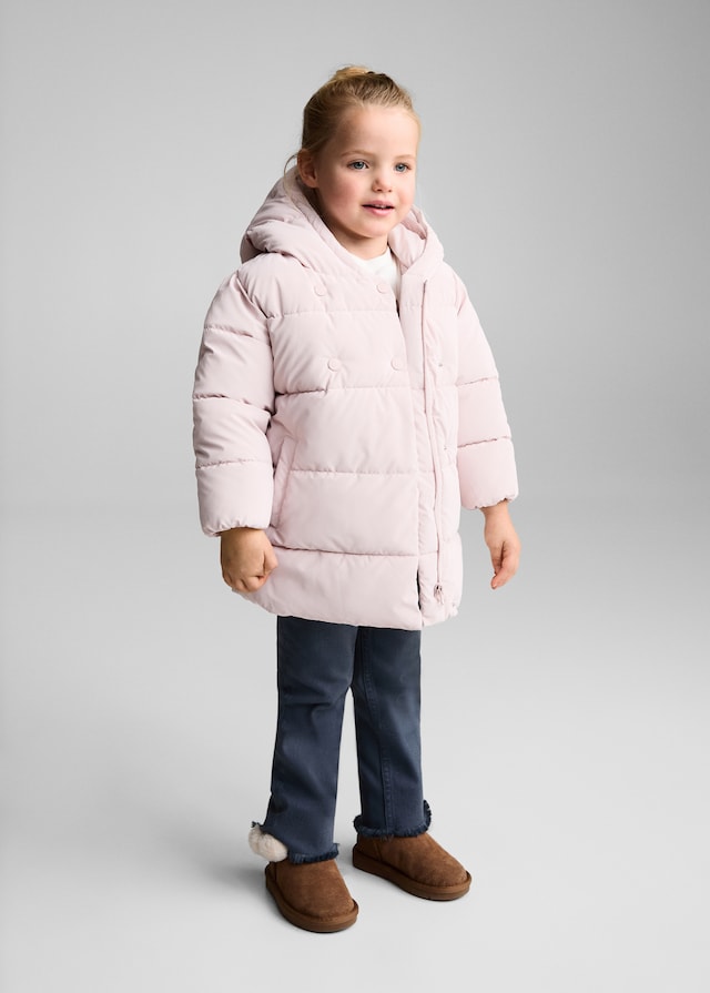 Mango Steppanorak Mit Innenfutter Aus Plüsch