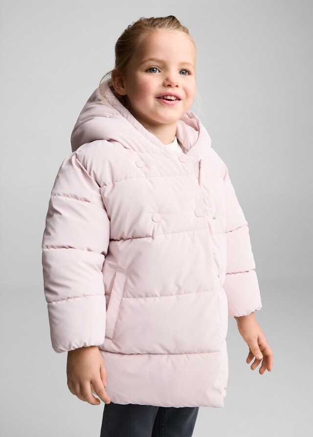 Mango Steppanorak mit Innenfutter aus Plüsch