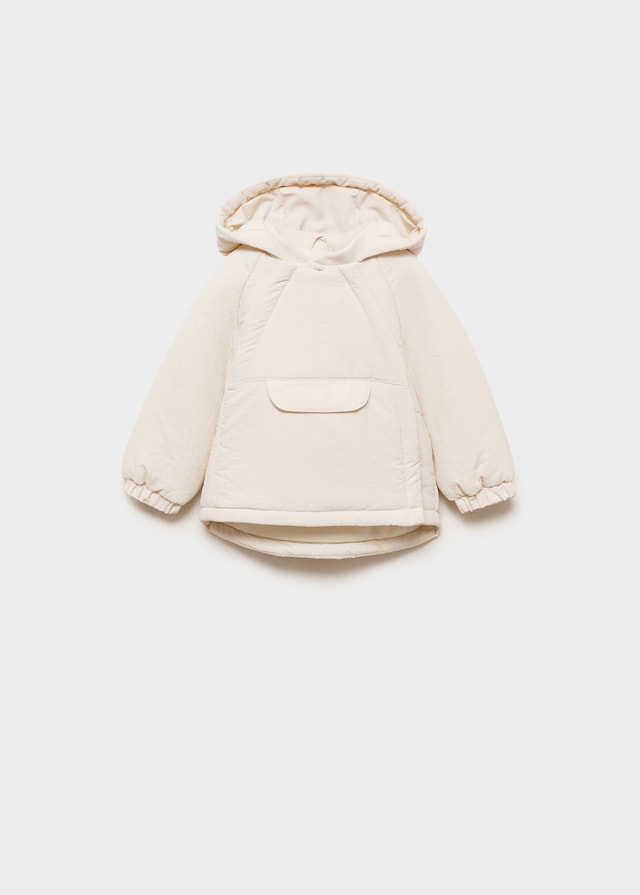 Mango Steppanorak Mit Känguru-Tasche