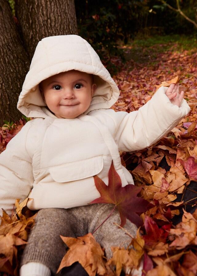 Mango Steppanorak mit Känguru-Tasche