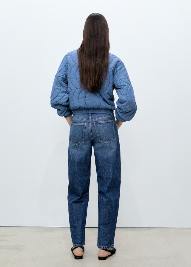 Mango Steppjacke Mit Blumenstickerei