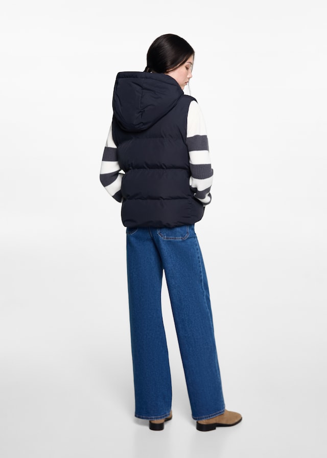 Mango Steppweste Mit Kapuze