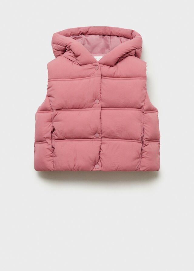 Mango Steppweste Mit Kapuze