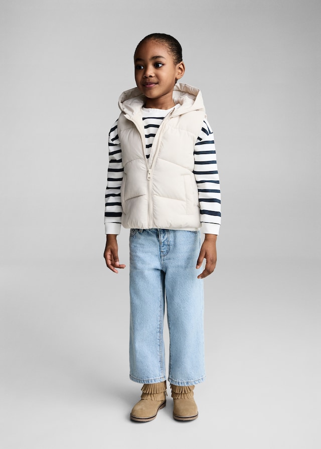 Mango Steppweste Mit Kapuze