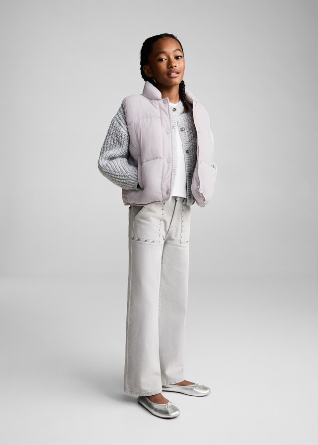 Mango Steppweste Mit Knöpfen