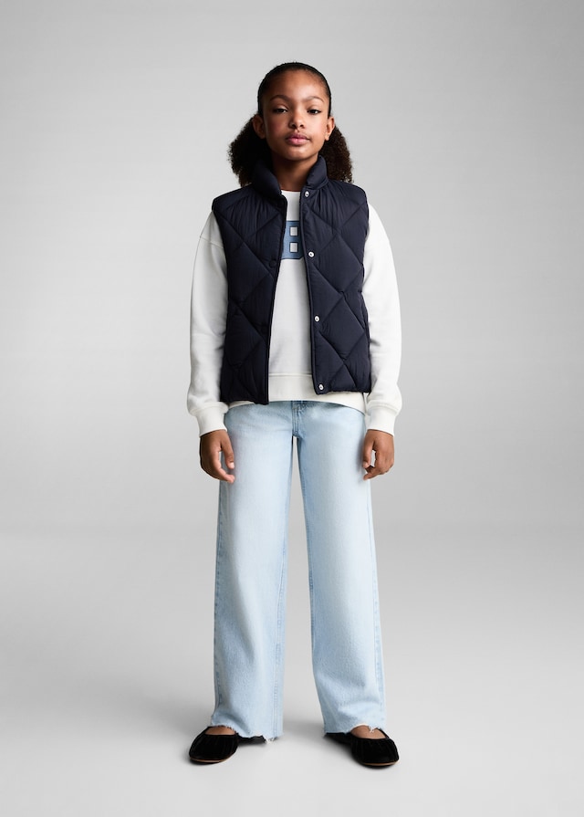 Mango Steppweste Mit Rautenmuster