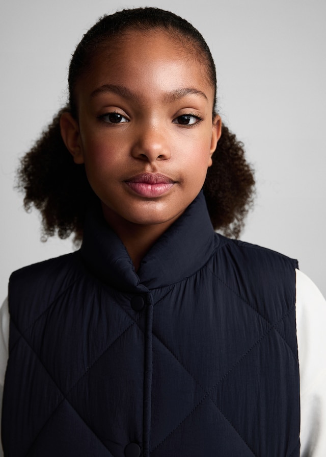 Mango Steppweste Mit Rautenmuster