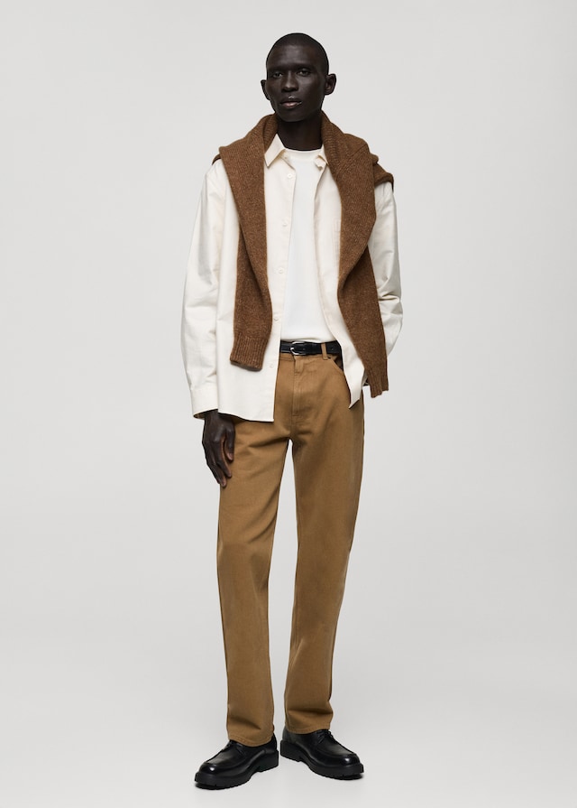 Mango Straight-Fit-Baumwollhose