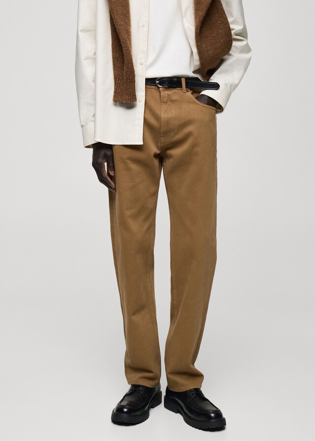 Mango Straight-Fit-Baumwollhose