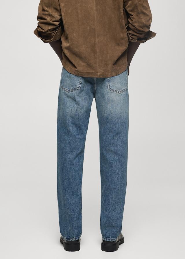 Mango Straight Fit-Jeans Im Used-Look