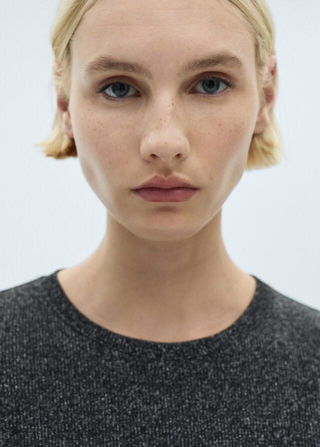 Mango Strick-T-Shirt Aus Lurex