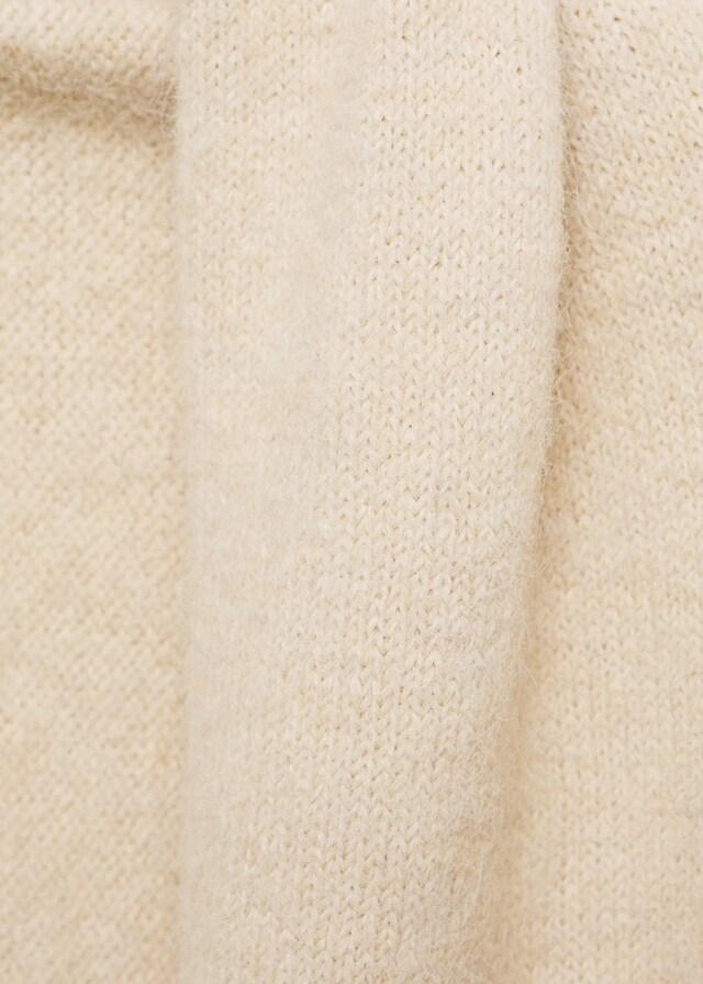 Mango Strick-Umhangtuch Mit Fransenabschlüssen