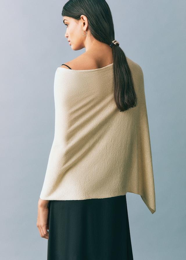 Mango Strickcape Aus Lurex