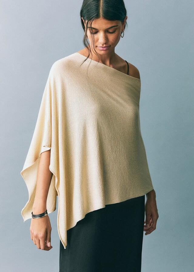 Mango Strickcape aus Lurex