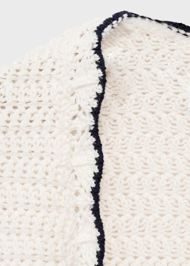 Mango Strickcardigan Mit Kontrastabschlüssen