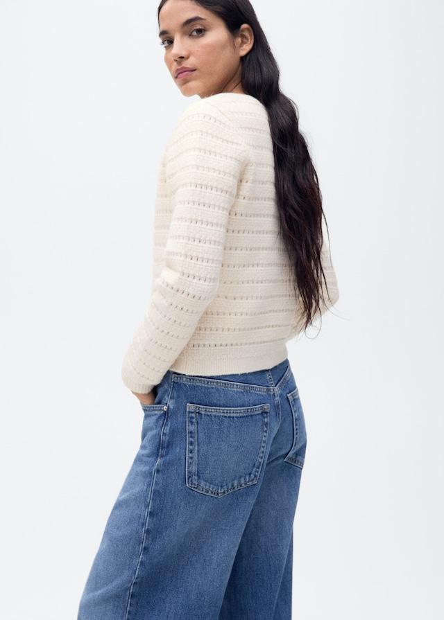 Mango Strickjacke Mit Ajour-Details