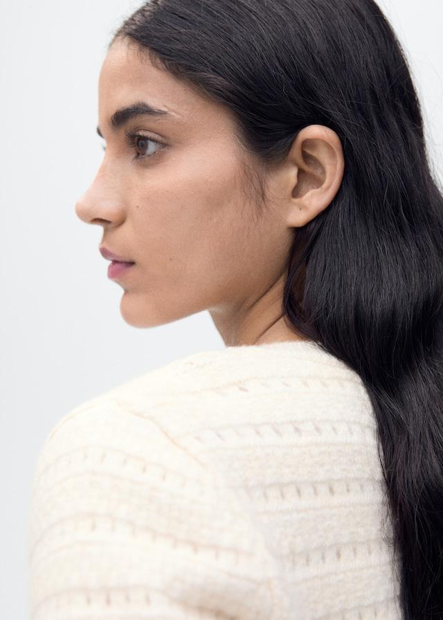 Mango Strickjacke Mit Ajour-Details