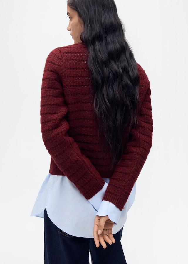 Mango Strickjacke Mit Ajour-Details