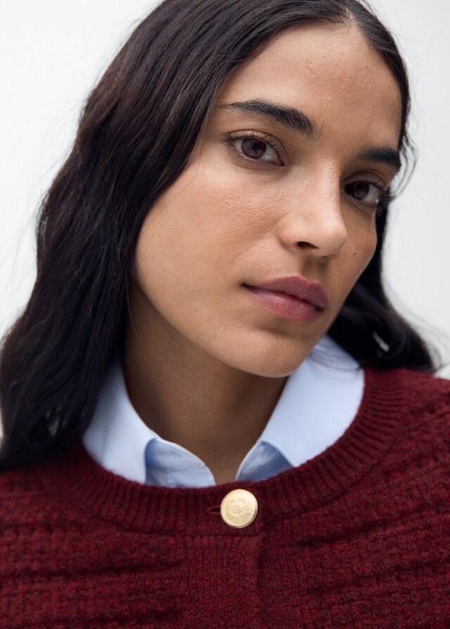 Mango Strickjacke Mit Ajour-Details