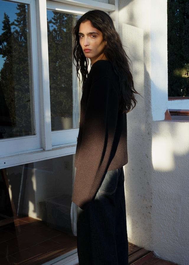 Mango Strickjacke Mit Schmuckknöpfen